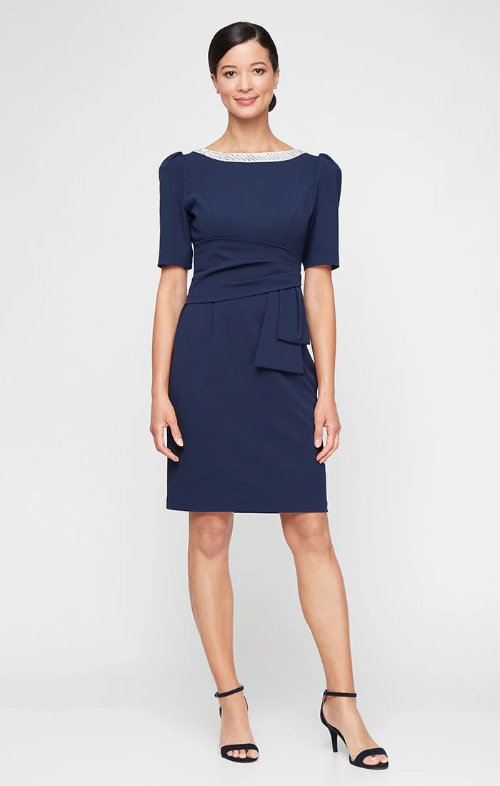 Alex Evenings 8160492 Short Cocktail Mother of the Bride Mini Dress - Primitiveus