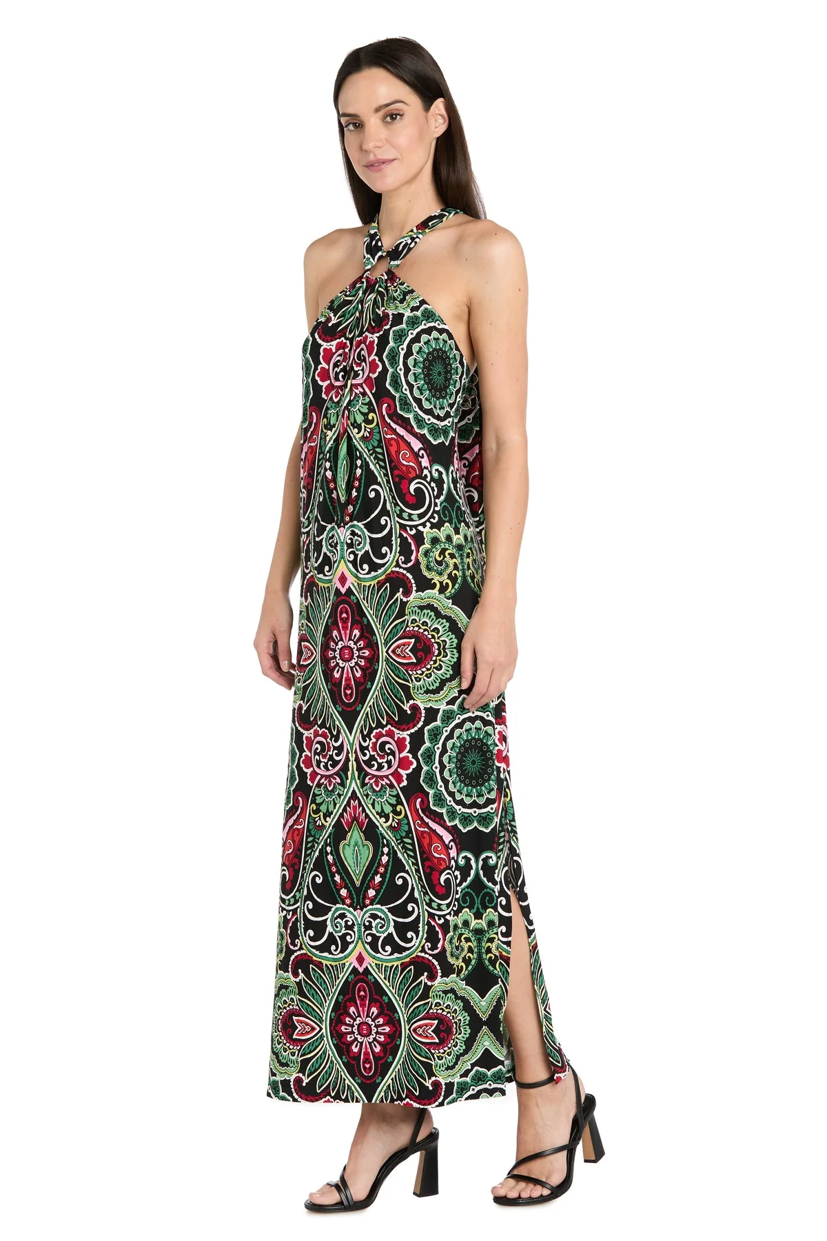 R&M Richards 3769P Long Printed Formal Evening Petite Maxi Dress - Primitiveus
