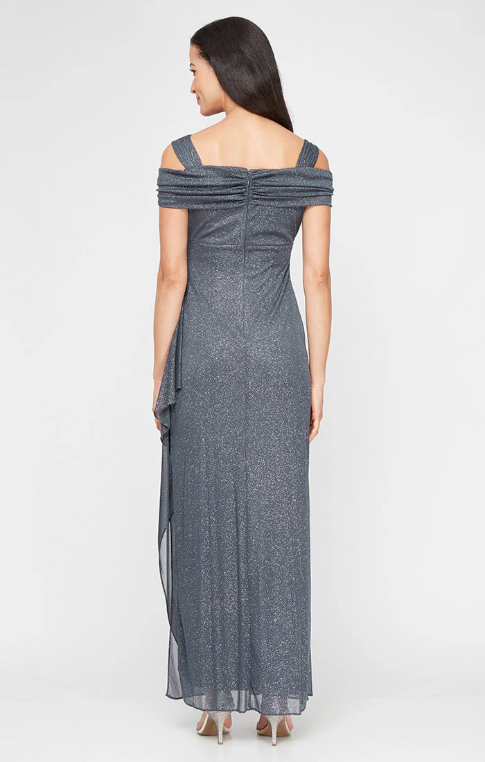 Alex Evenings 233026 Petite Long Glitter Formal Evening Dress - Primitiveus