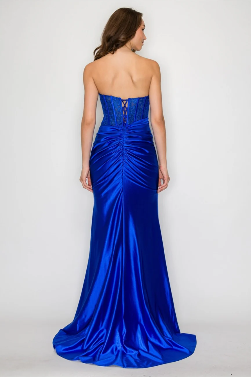 High Couture HC1023 Prom Long Formal Evening Lace Dress - Primitiveus