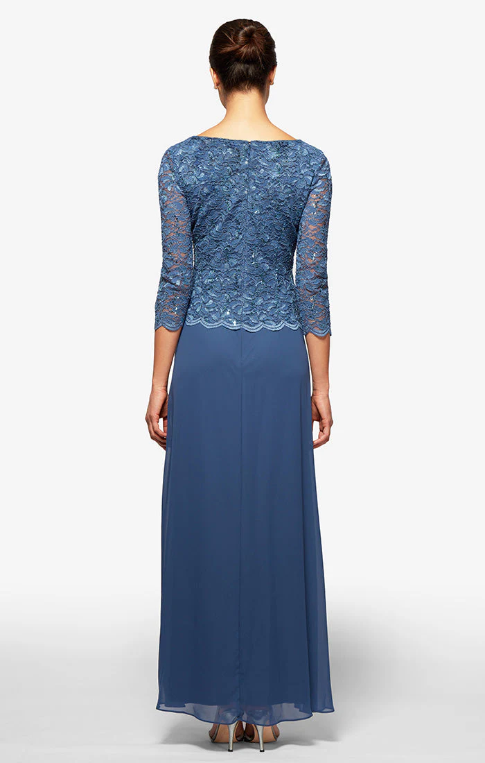Alex Evenings 112655 Long Formal Lace Mother of the Bride Dress - Primitiveus