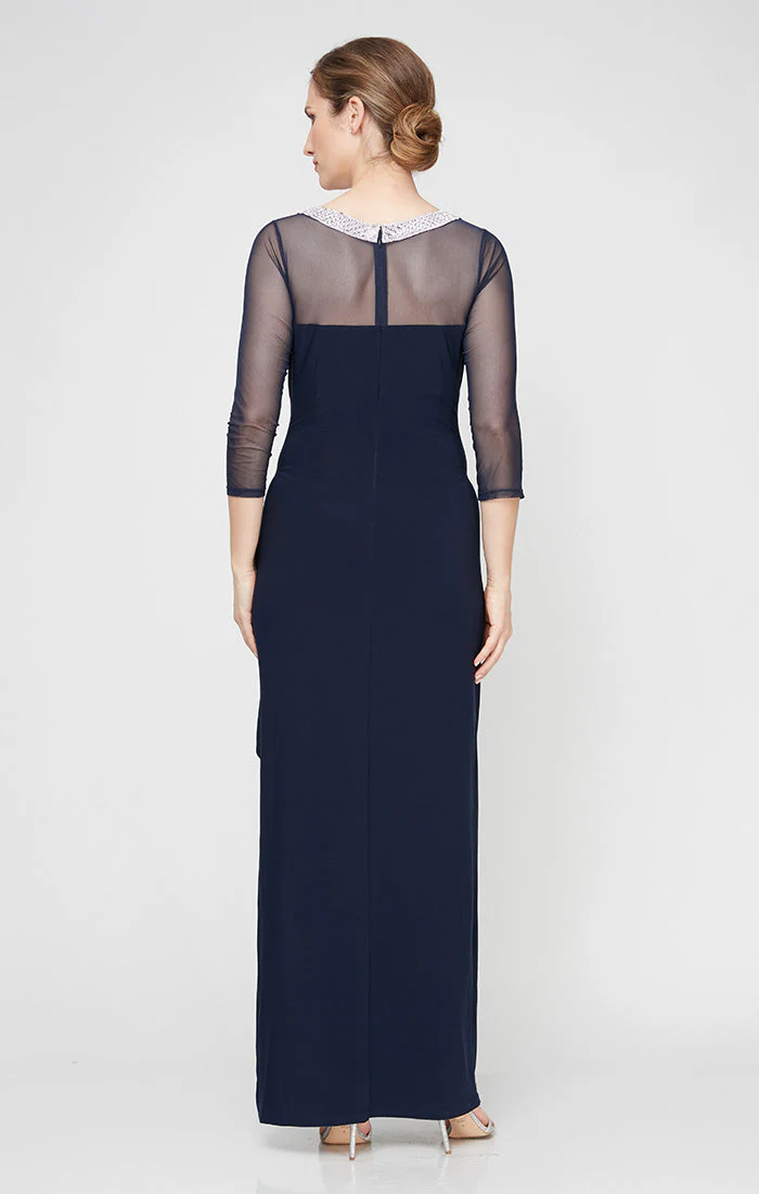 Alex Evenings 82351578 Long Mother of the Bride Formal Petite Evening Dress - Primitiveus