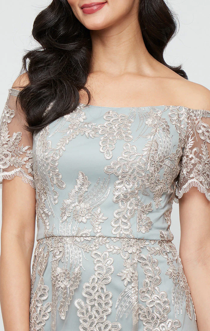 Alex Evenings 81171828 Long Formal Evening Dress - Primitiveus