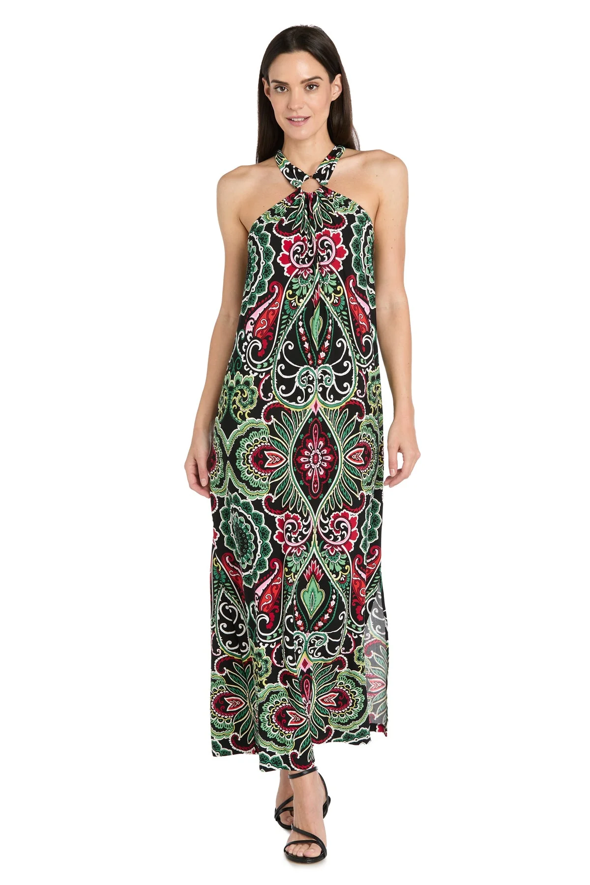 R&M Richards 3769 Maxi Print Long Formal Evening Dress - Primitiveus