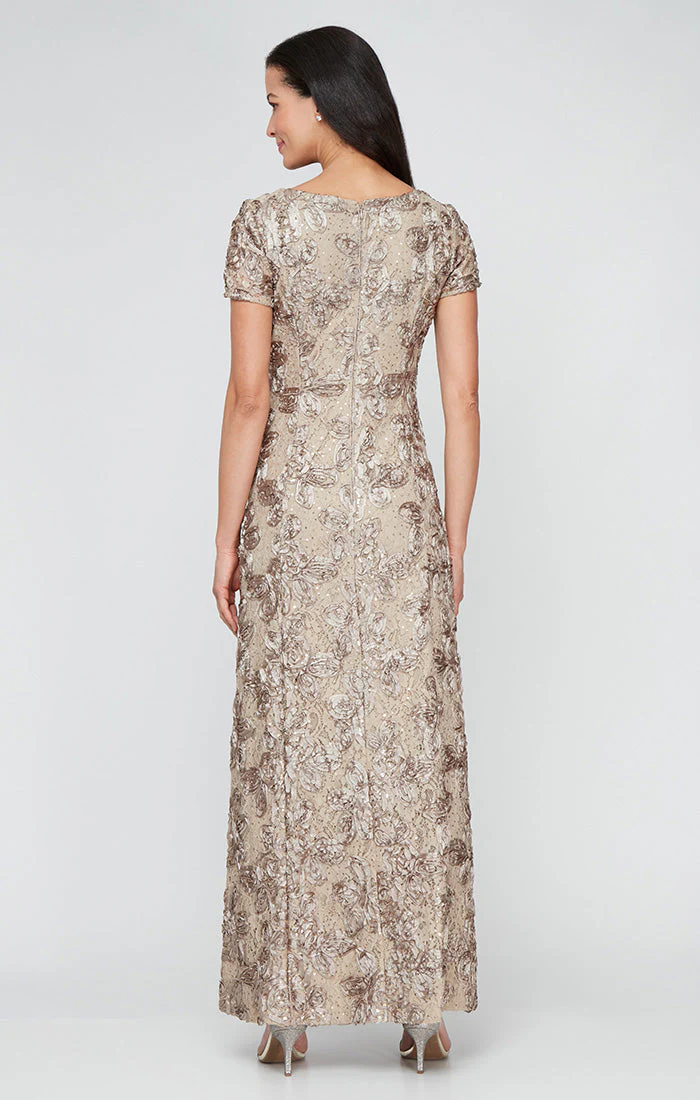 Alex Evenings 212788 Long A Line Petite Mother of the Bride Formal Dress - Primitiveus