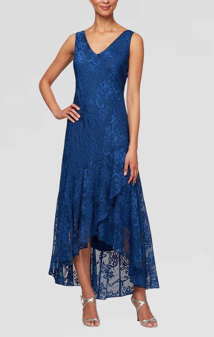 Alex Evenings 8175734 High Low Formal Mother of the Bride Jacket Dress - Primitiveus