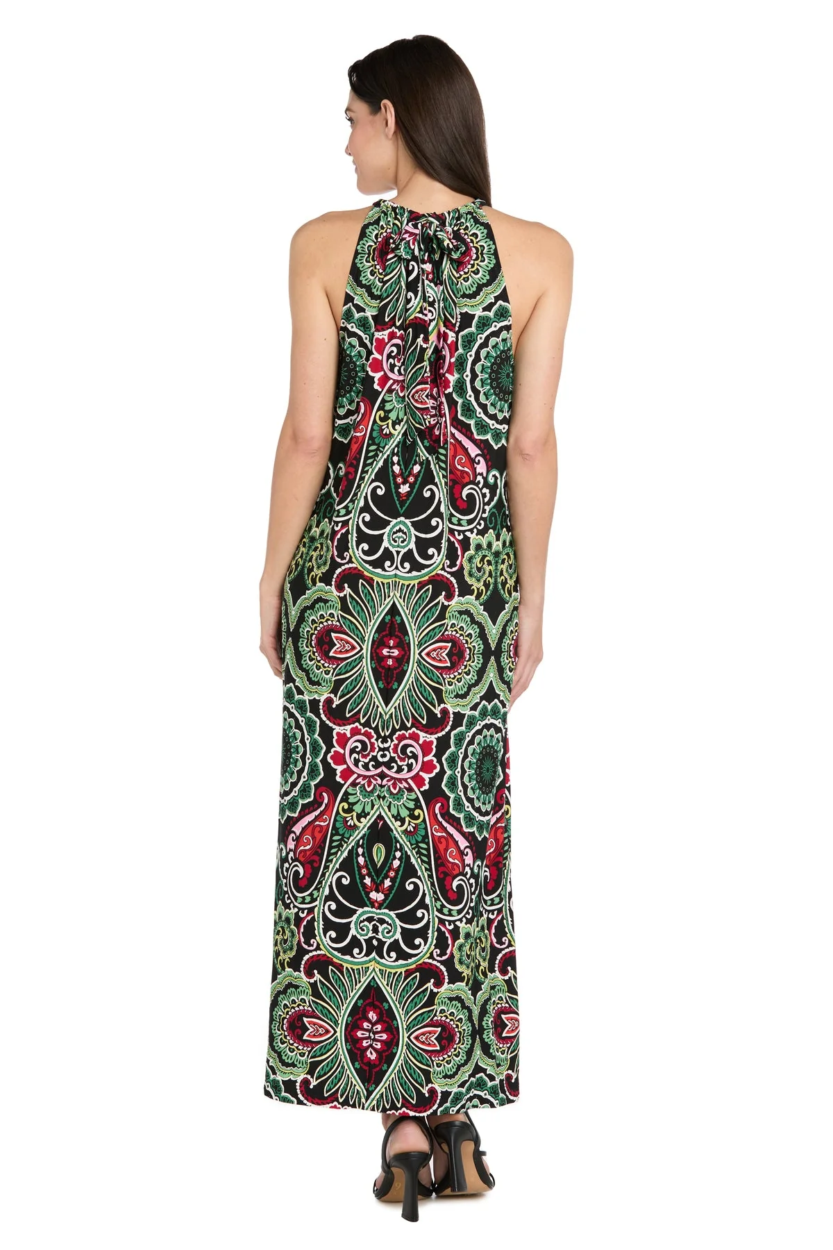 R&M Richards 3769 Maxi Print Long Formal Evening Dress - Primitiveus