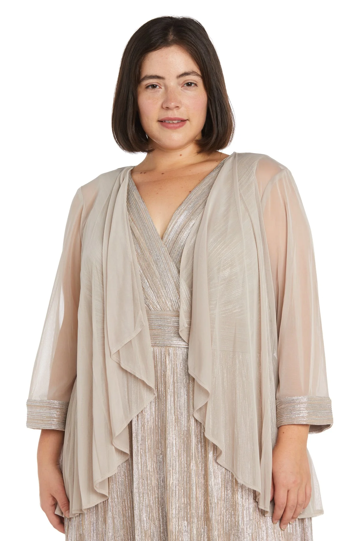 R&M Richards 2781W Two Piece Long Formal Plus Size Jacket Dress - Primitiveus