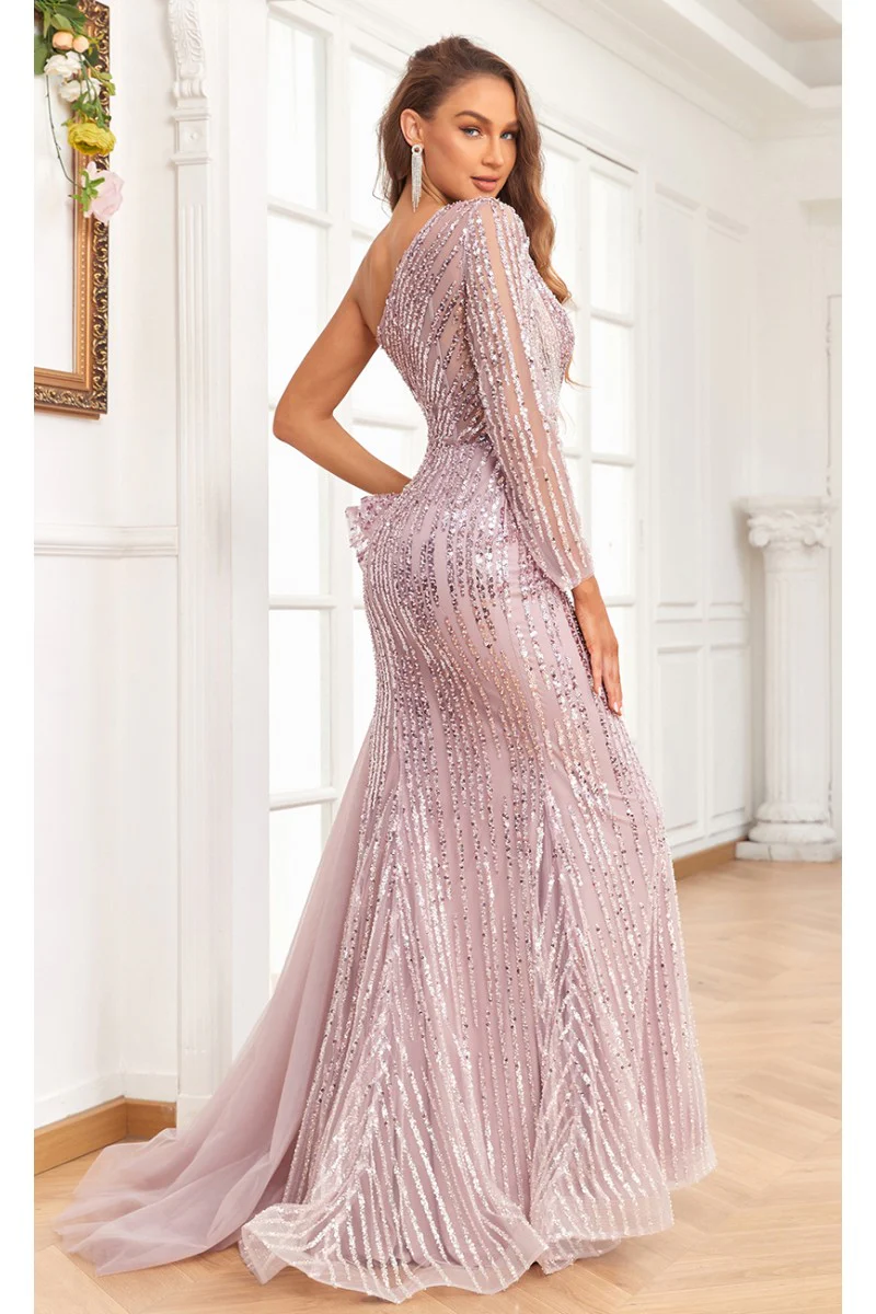 High Couture NR2335 Beaded Long Slit Formal Evening Dress - Primitiveus