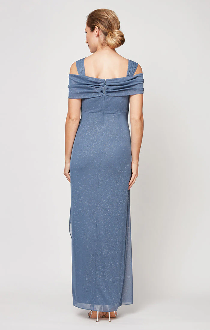 Alex Evenings 233026 Petite Long Glitter Formal Evening Dress - Primitiveus