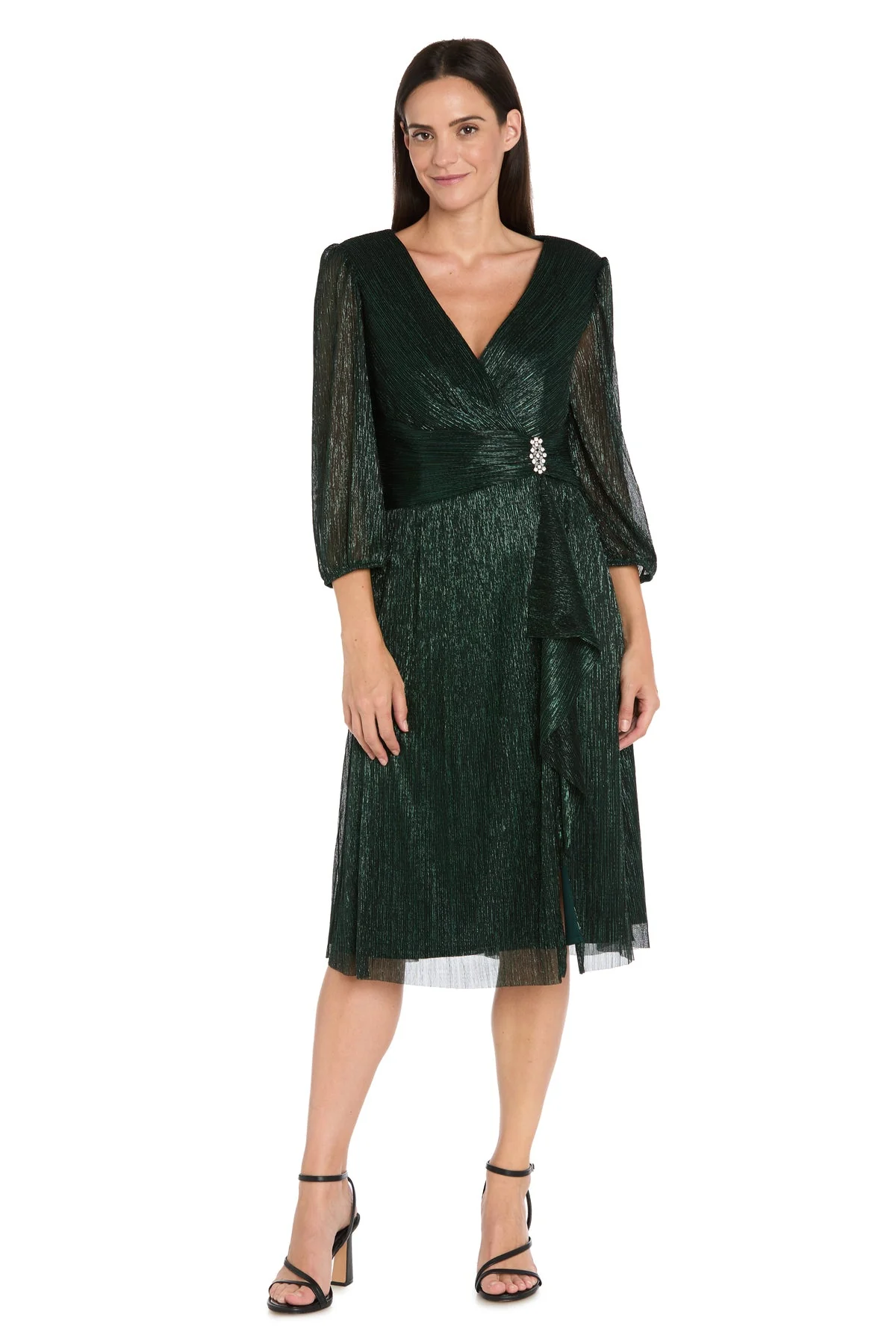 R&M Richards 3741 Homecoming Short Metallic Cocktail Dress - Primitiveus