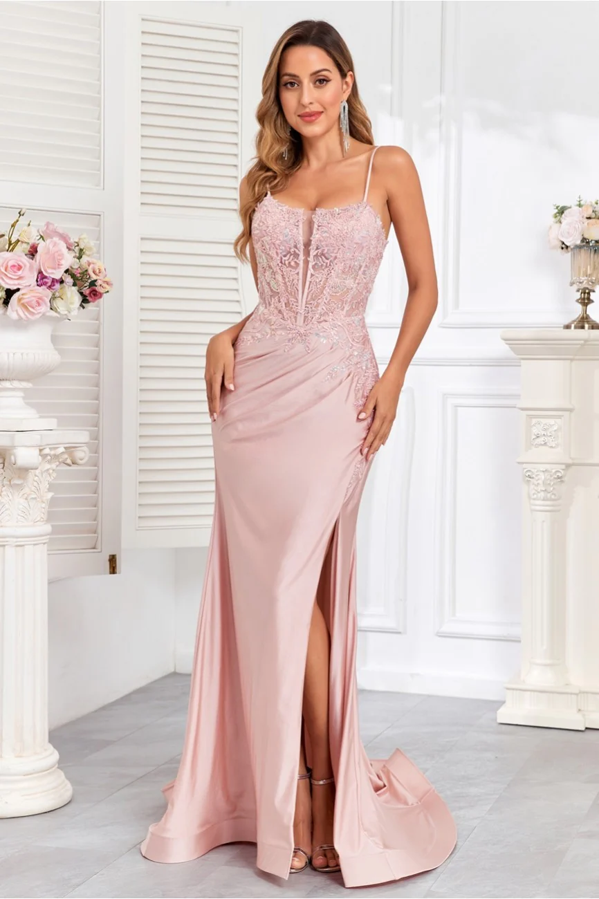 High Couture HC1007 Fitted Prom Long Formal Beaded Evening Gown - Primitiveus