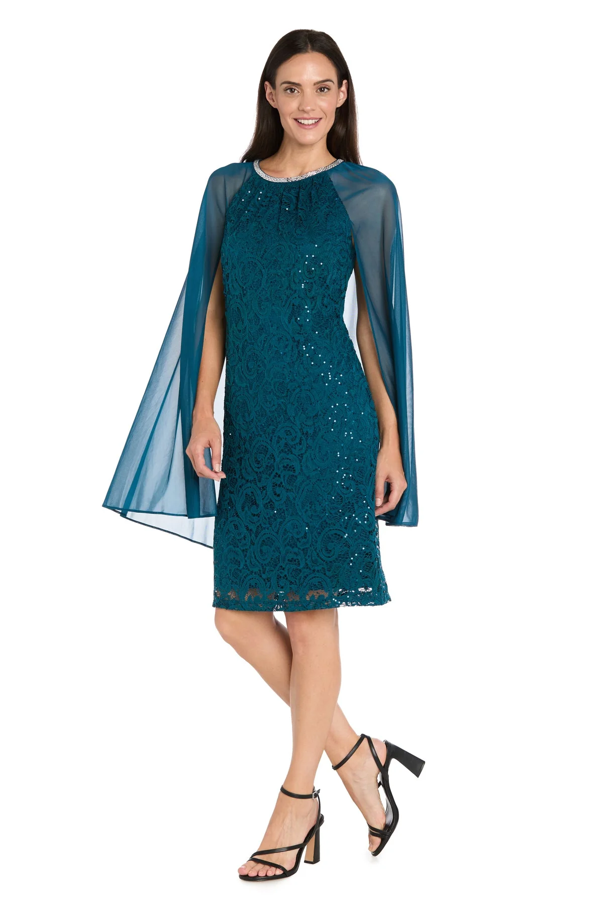 R&M Richards 3864 Short Lace Homecoming Cocktail Dress - Primitiveus