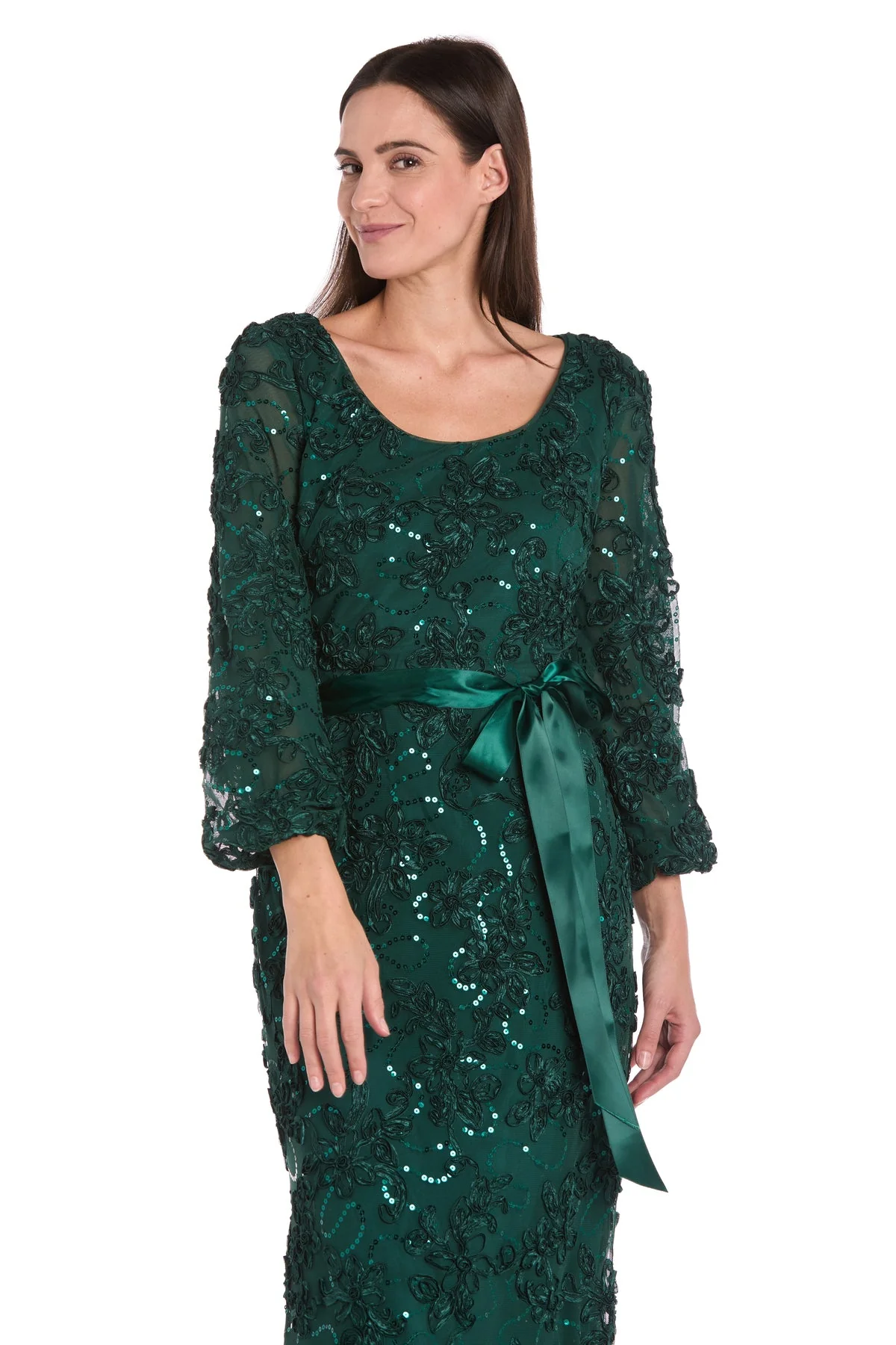 R&M Richards 3725 3D Long Formal Floral Evening Dress - Primitiveus