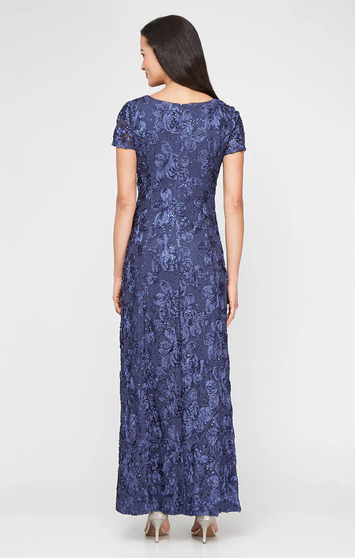 Alex Evenings 212788 Long A Line Petite Mother of the Bride Formal Dress - Primitiveus