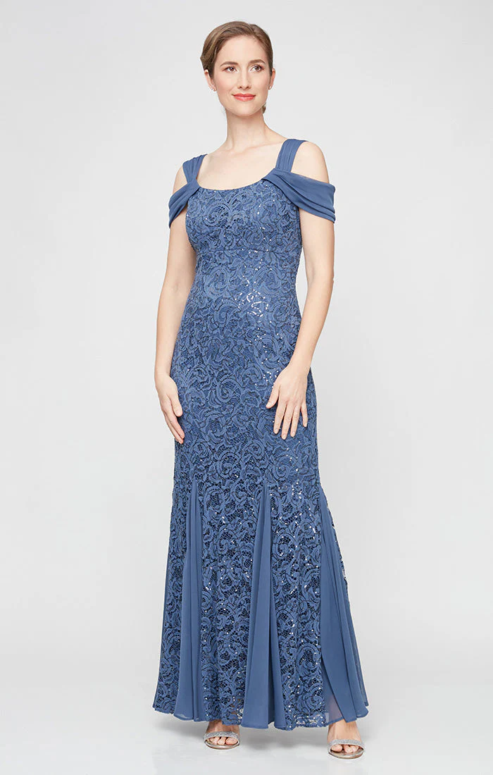 Alex Evenings 81122593 Formal Long A Line Evening Dress - Primitiveus