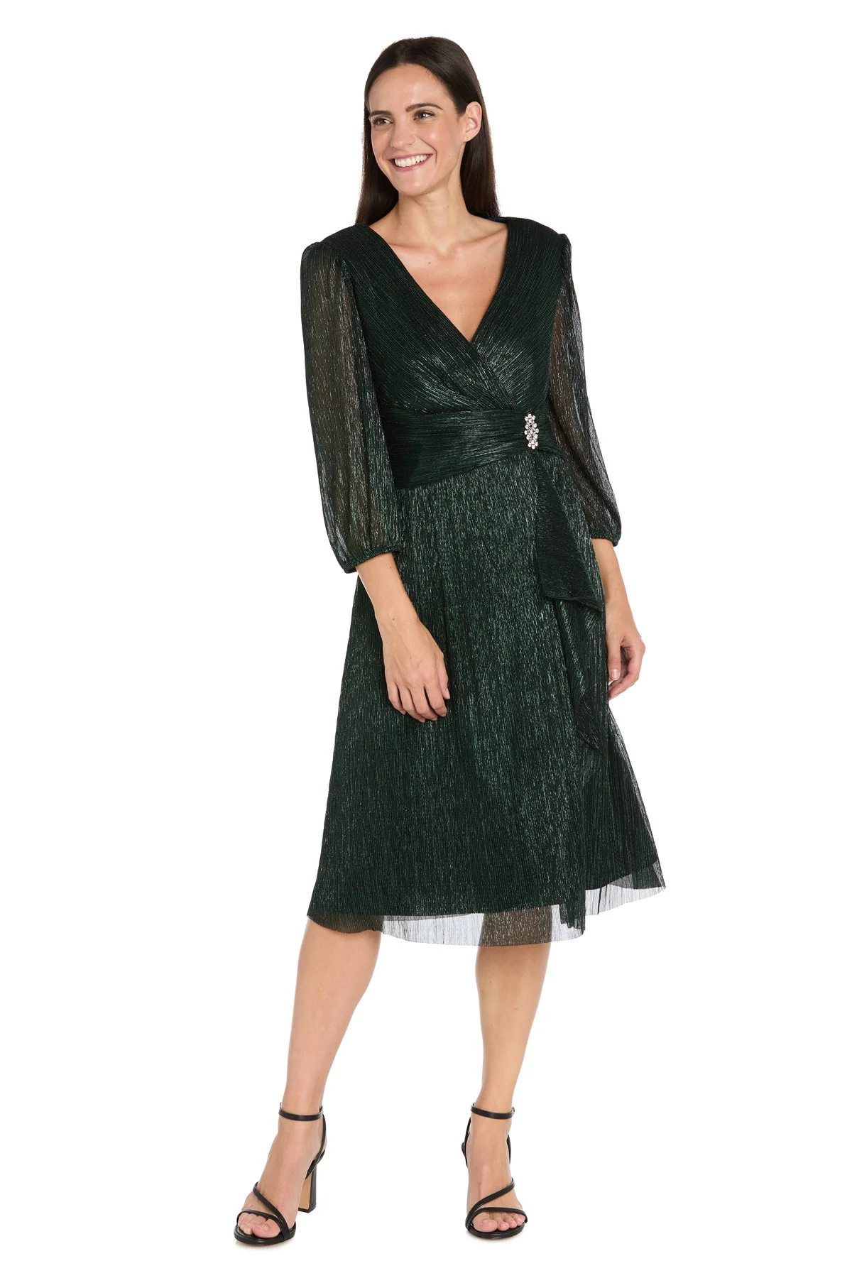 R&M Richards 3741 Homecoming Short Metallic Cocktail Dress - Primitiveus