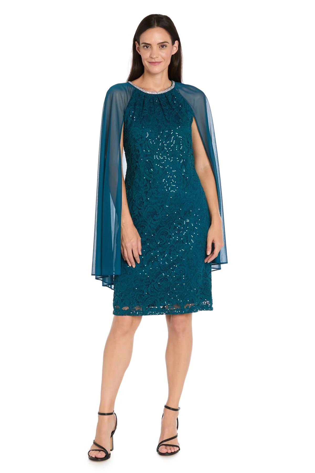 R&M Richards 3864 Short Lace Homecoming Cocktail Dress - Primitiveus