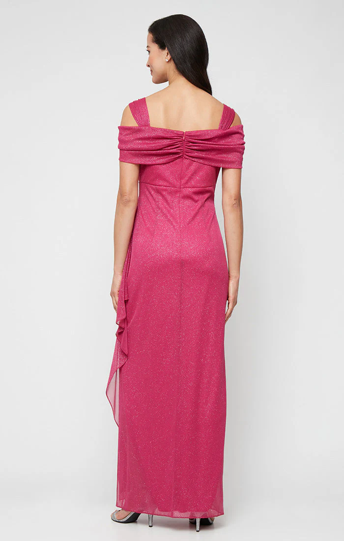 Alex Evenings 233026 Petite Long Glitter Formal Evening Dress - Primitiveus