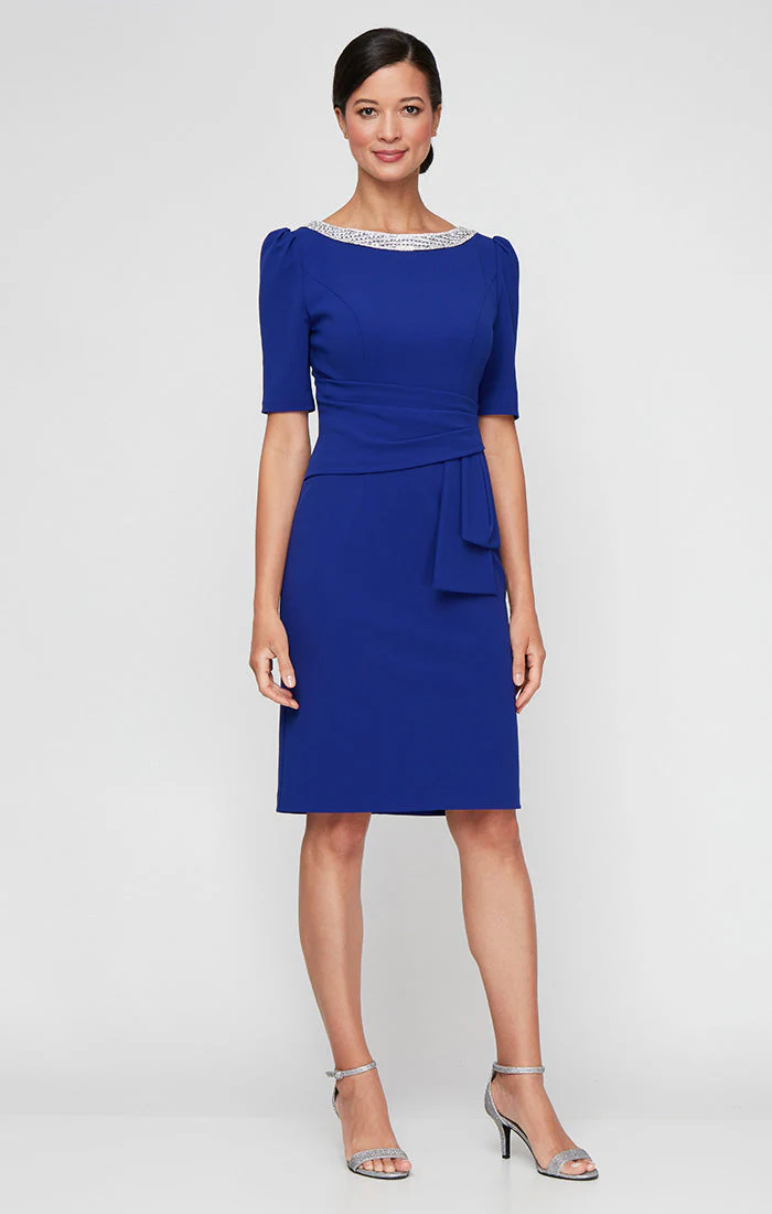 Alex Evenings 8160492 Short Cocktail Mother of the Bride Mini Dress - Primitiveus