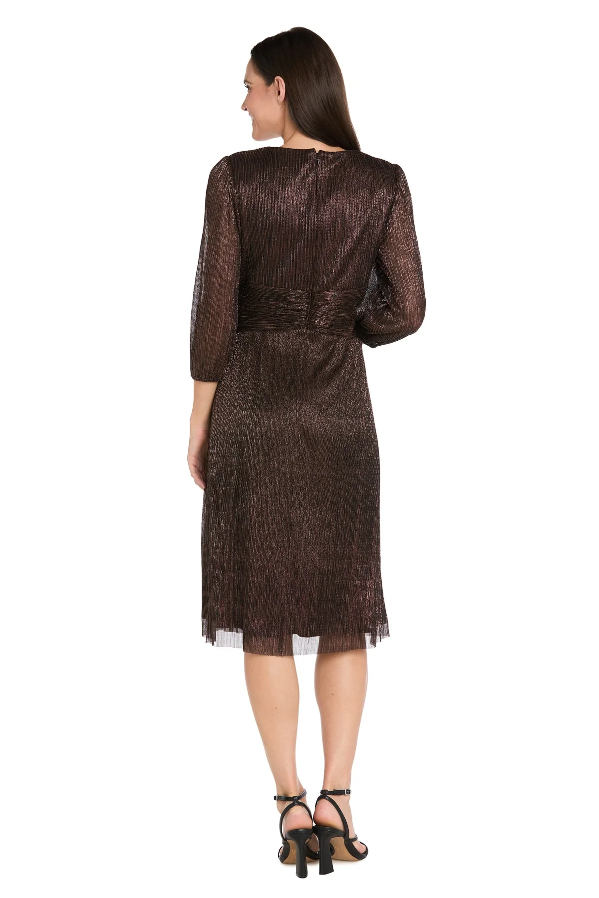 R&M Richards 3741 Homecoming Short Metallic Cocktail Dress - Primitiveus