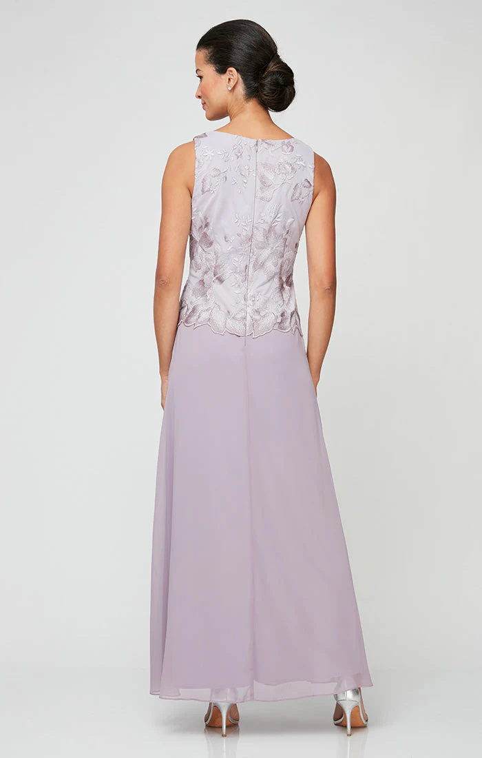 Alex Evenings 82122422 A Line Long Formal Mother of the Bride Petite Jacket Dress - Primitiveus