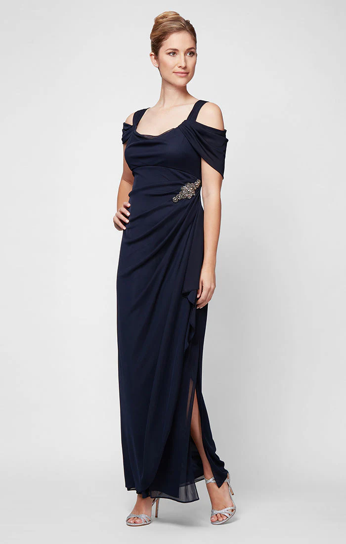 Alex Evenings 232902 Long Formal Fitted Evening Dress - Primitiveus