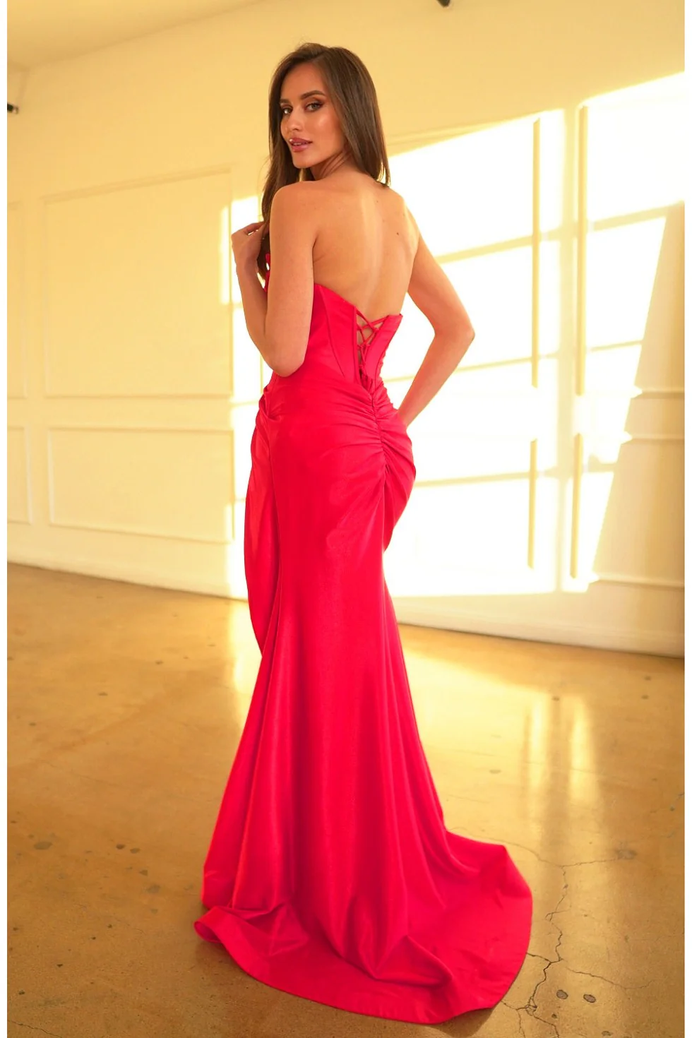 High Couture HC1025 Prom Formal Fitted Long Slit Dress - Primitiveus