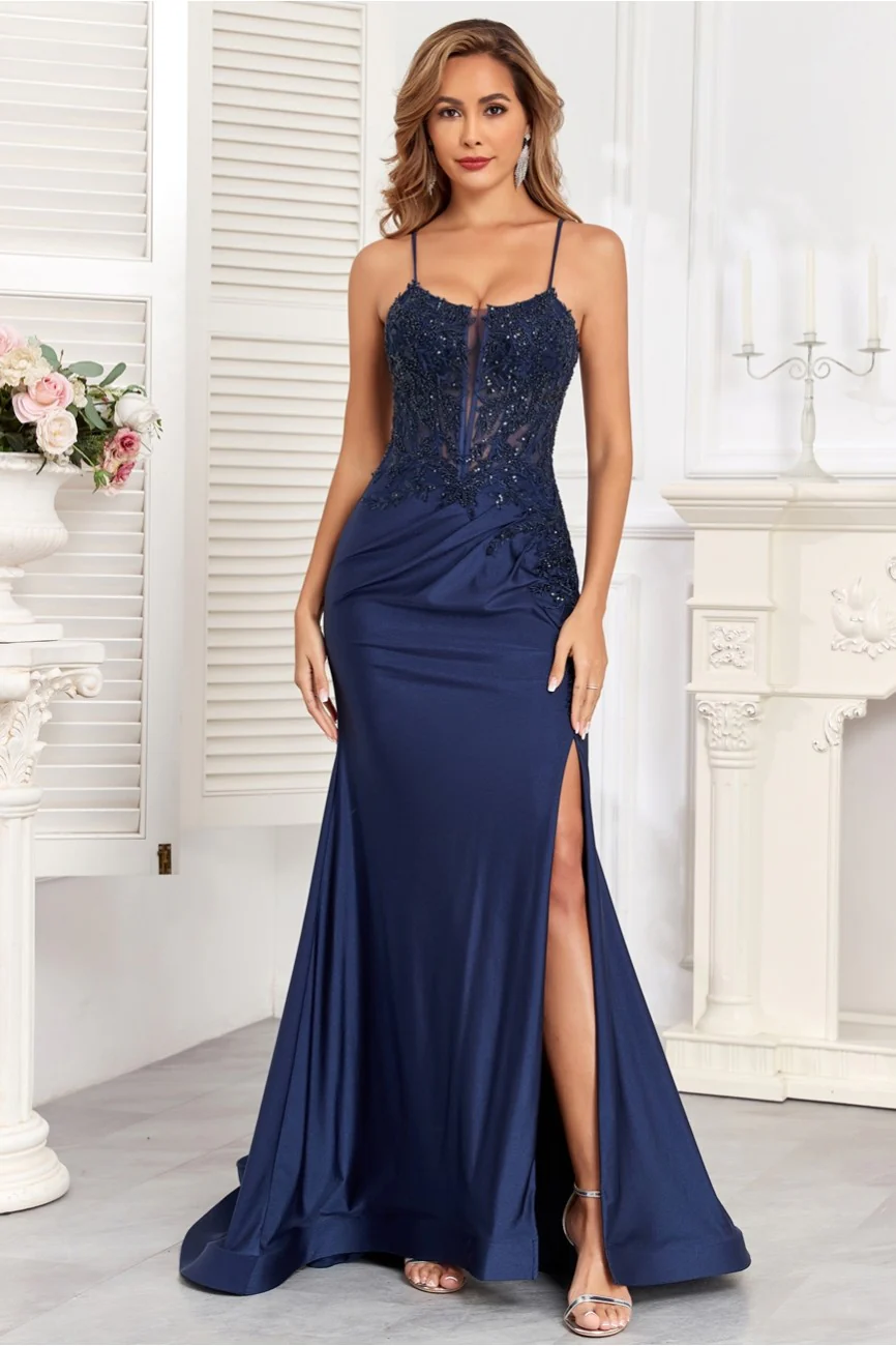 High Couture HC1007 Fitted Prom Long Formal Beaded Evening Gown - Primitiveus