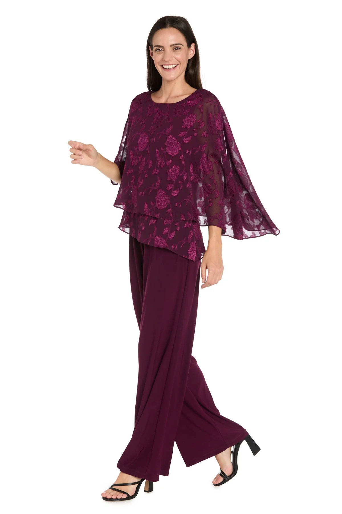 R&M Richards 4263 Long Print Formal Jumpsuit - Primitiveus