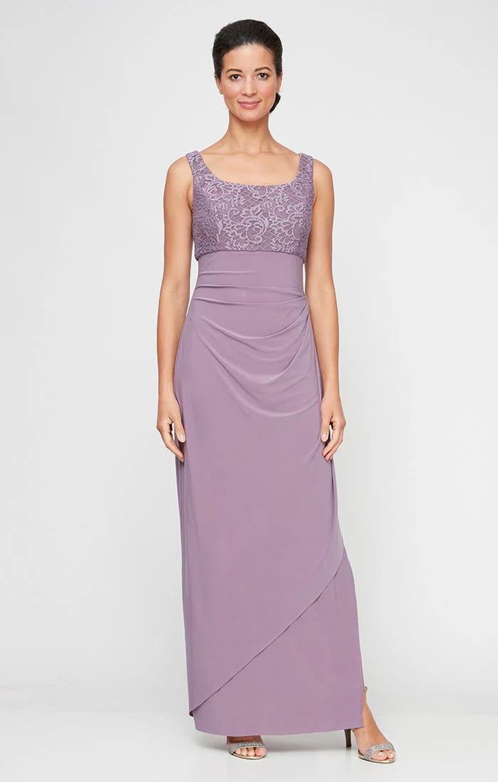 Alex Evenings 82122475 Petite Mother of the Bride Long Formal Lace Jacket Dress - Primitiveus