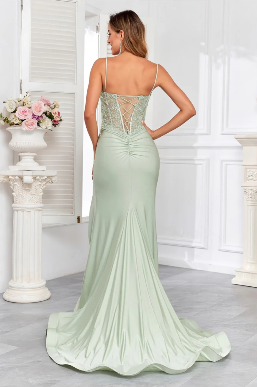 High Couture HC1007 Fitted Prom Long Formal Beaded Evening Gown - Primitiveus
