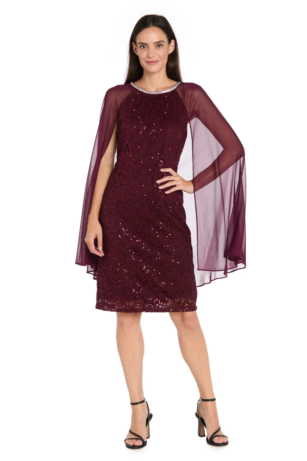 R&M Richards 3864 Short Lace Homecoming Cocktail Dress - Primitiveus
